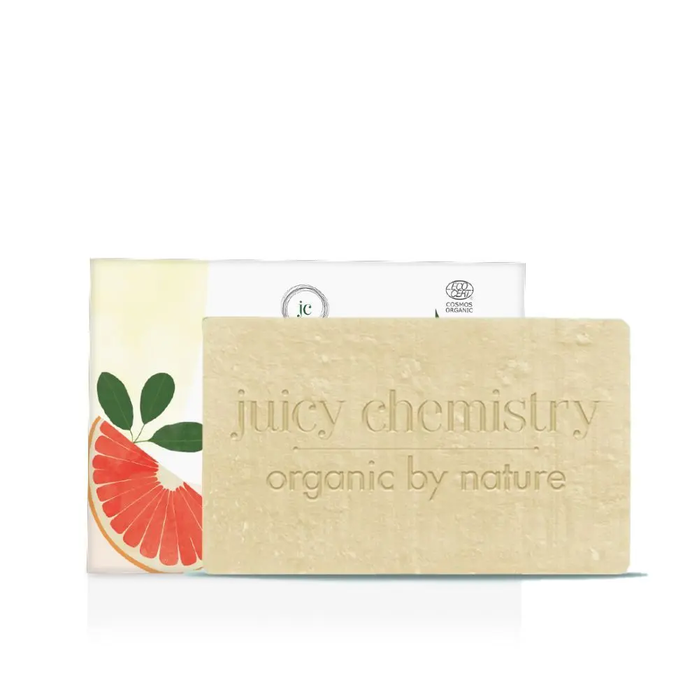 Juicy Chemistry Coconut and Vanilla Deep Conditioning Bar - 100 gm, - Certified Organic Cold Processed Soap For Women & Men, Vegan & Cruelty free