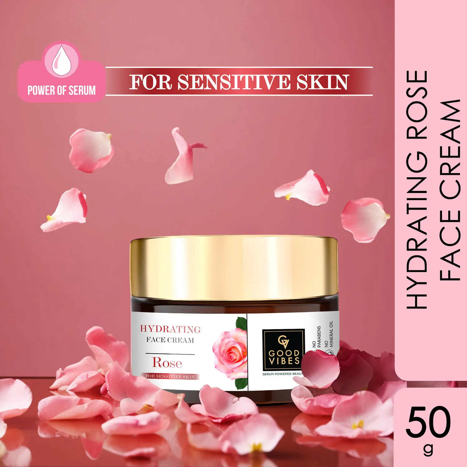 Good Vibes Rose Hydrating Face Cream 50 g