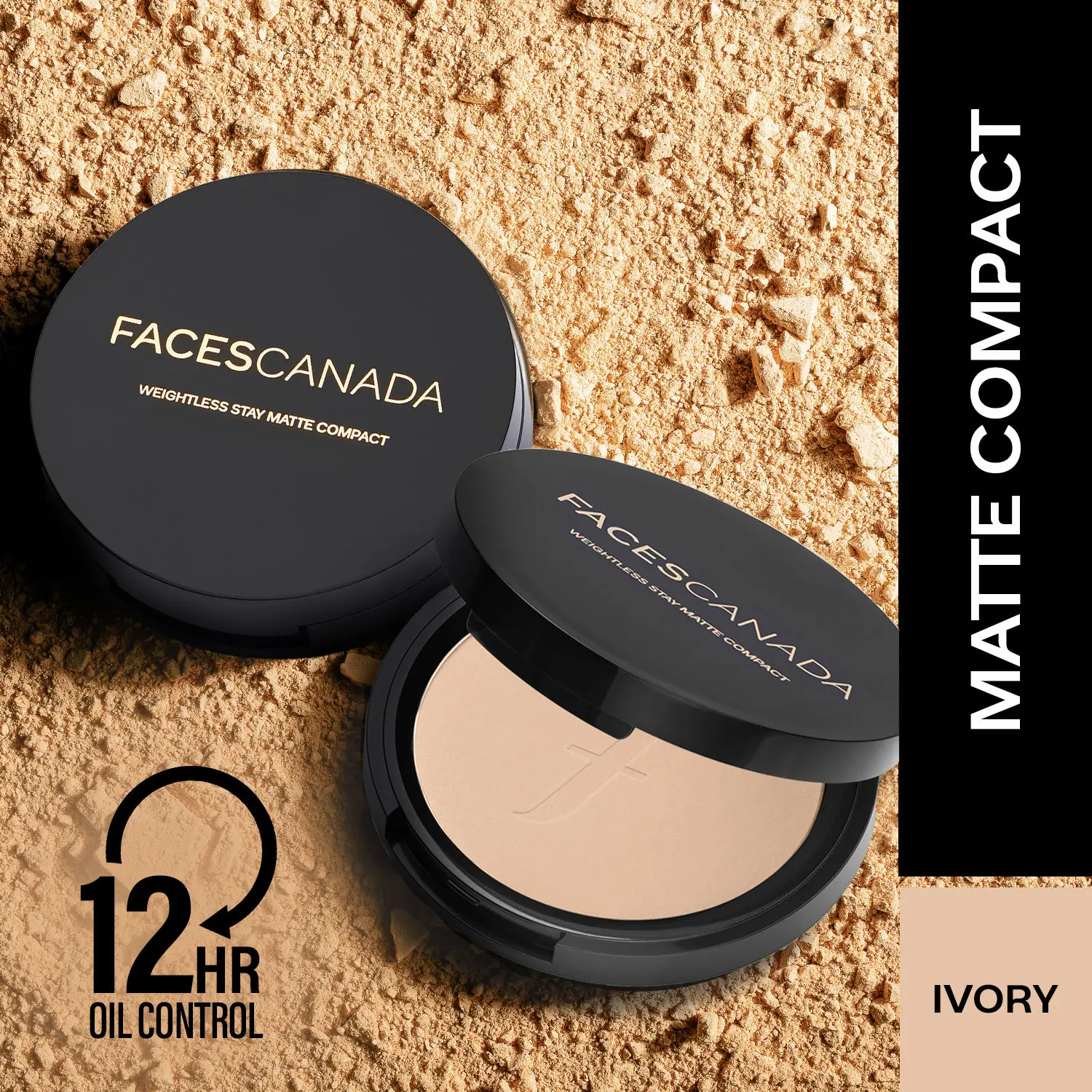 Faces Canada Weightless Stay Matte Compact Ivory 01 9g