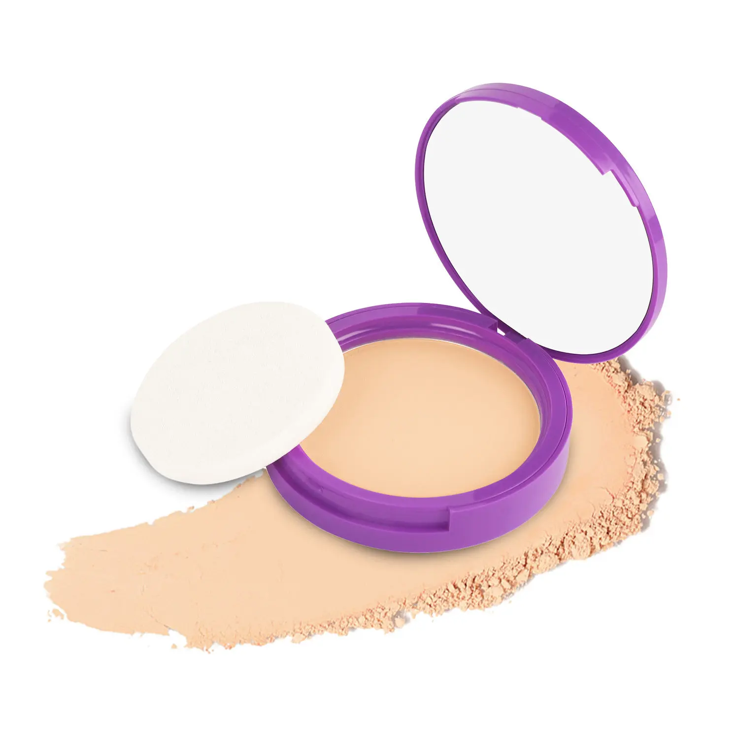 SUGAR POP Longwear Compact – 07 Biscuit for Medium Skin Tone | Vitamin E Enriched | UV Protection, Pore Minimizing l Medium Coverage | Face Compact for Women l 9 gm9gm