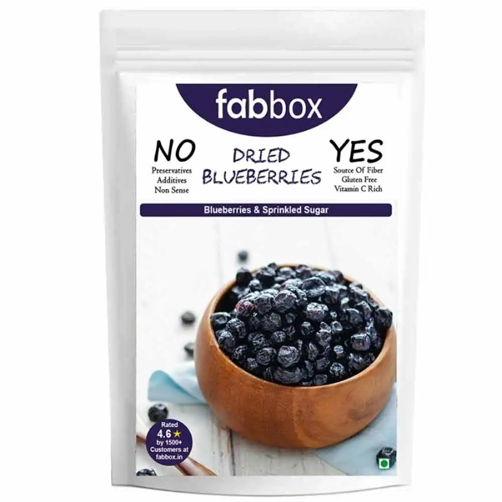 Fabbox Dried Blueberries,  Unflavoured  100 g