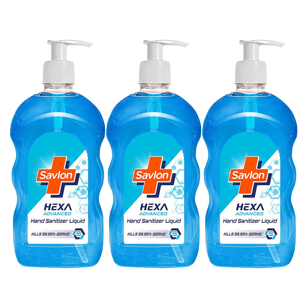 Savlon Hexa Advance Hand Sanitizer Liquid - Pack of 3