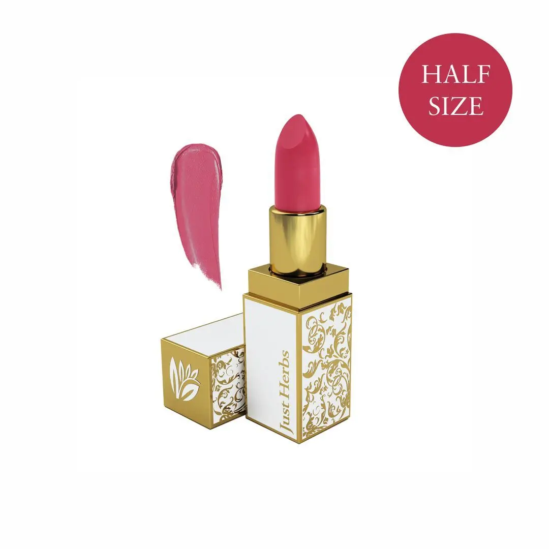 Just Herbs Ayuredic Creamy Matte Lipstick-02 Peachy Pink (Half - Size) (1.8 g)