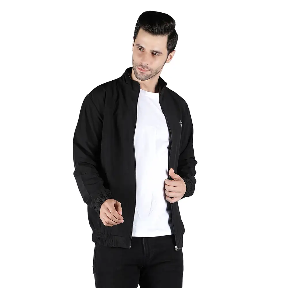 John Ally Winter Gym Jacket for Men,  Black  XL