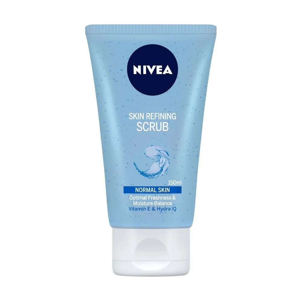 NIVEA Women Face Wash, Skin Refining Scrub with Vitamin E