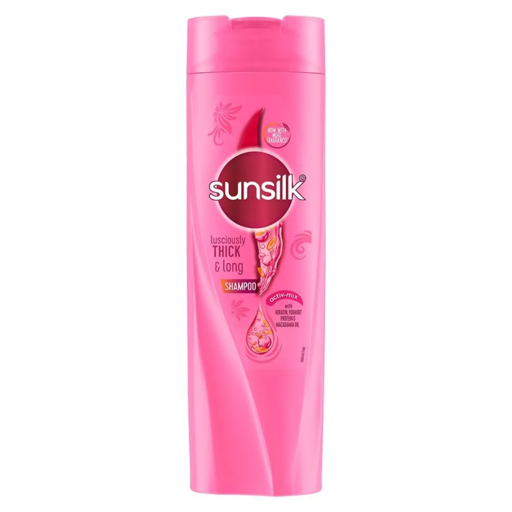 Sunsilk Lusciously Thick & Long Shampoo With Keratin Yoghurt Protein & Macadamia Oil