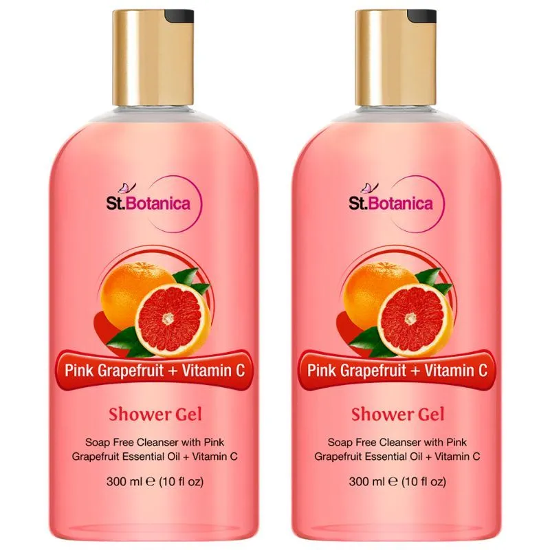 St.Botanica Pink Grapefruit & Vitamin C Luxury Shower Gel (Pack of 2)