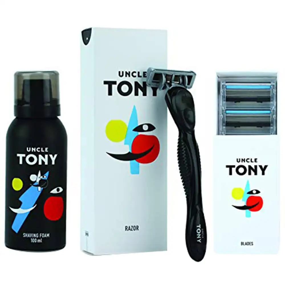 Uncle Tony Complete Starter Pack,  3 Piece(s)/Pack  for All Skin Types Black