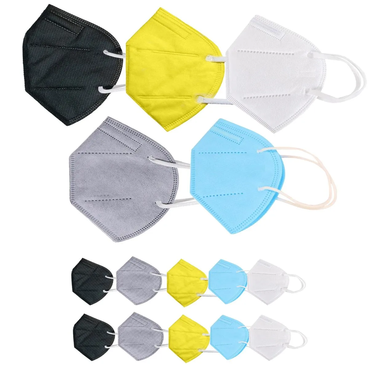 Fabula Pack of 15 Kn95/N95 Anti-Pollution Reusable 5-Layer Mask