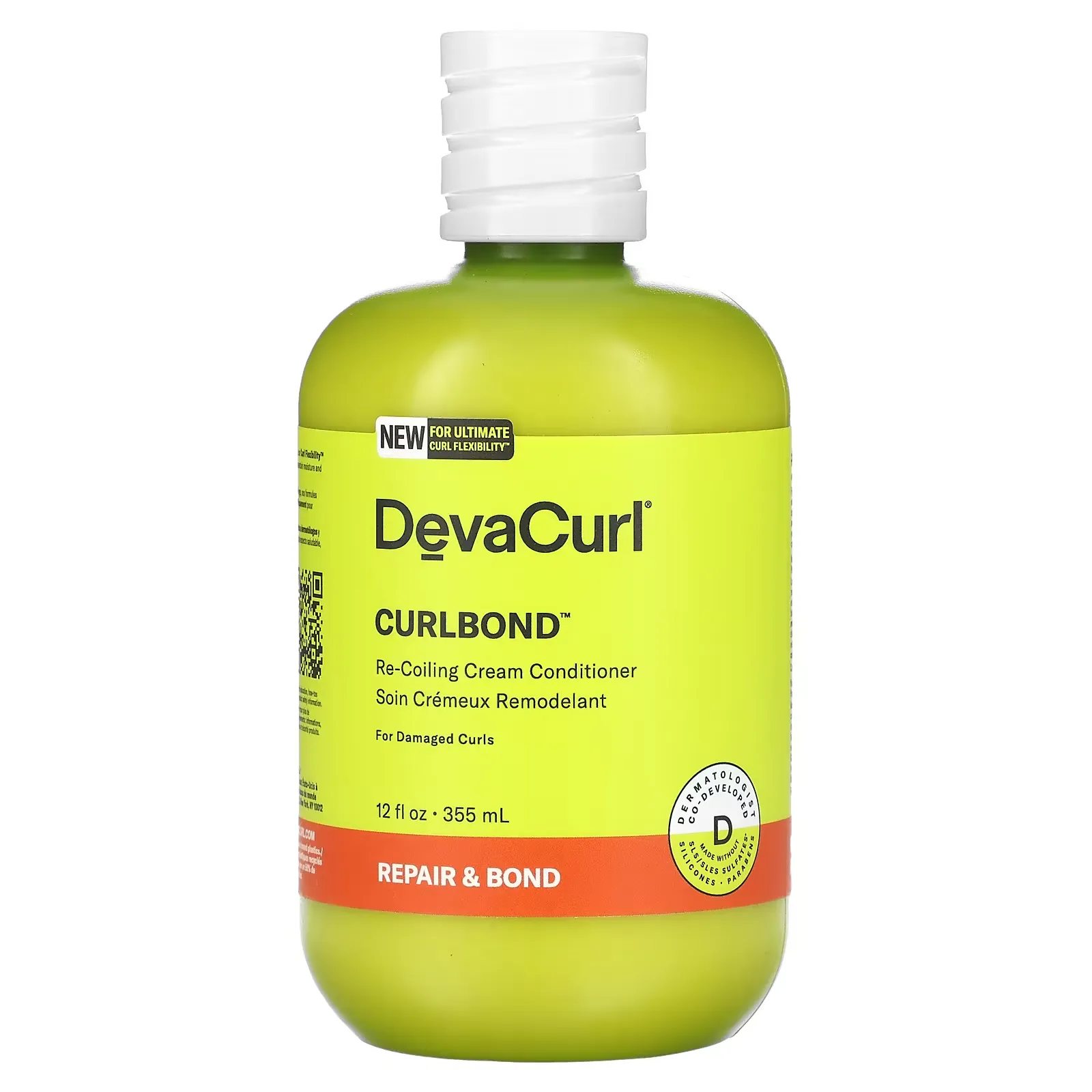 Curlbond, Re-Coiling Cream Conditioner, For Damaged Curls, 12 fl oz (355 ml)