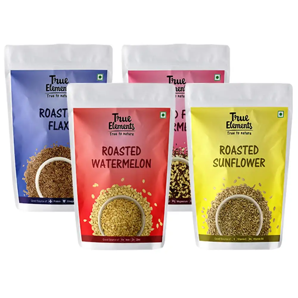 True Elements Roasted Sunflower Flax Watermelon Flax & Watermelon Combo,  Unflavoured  4 Piece(s)/Pack