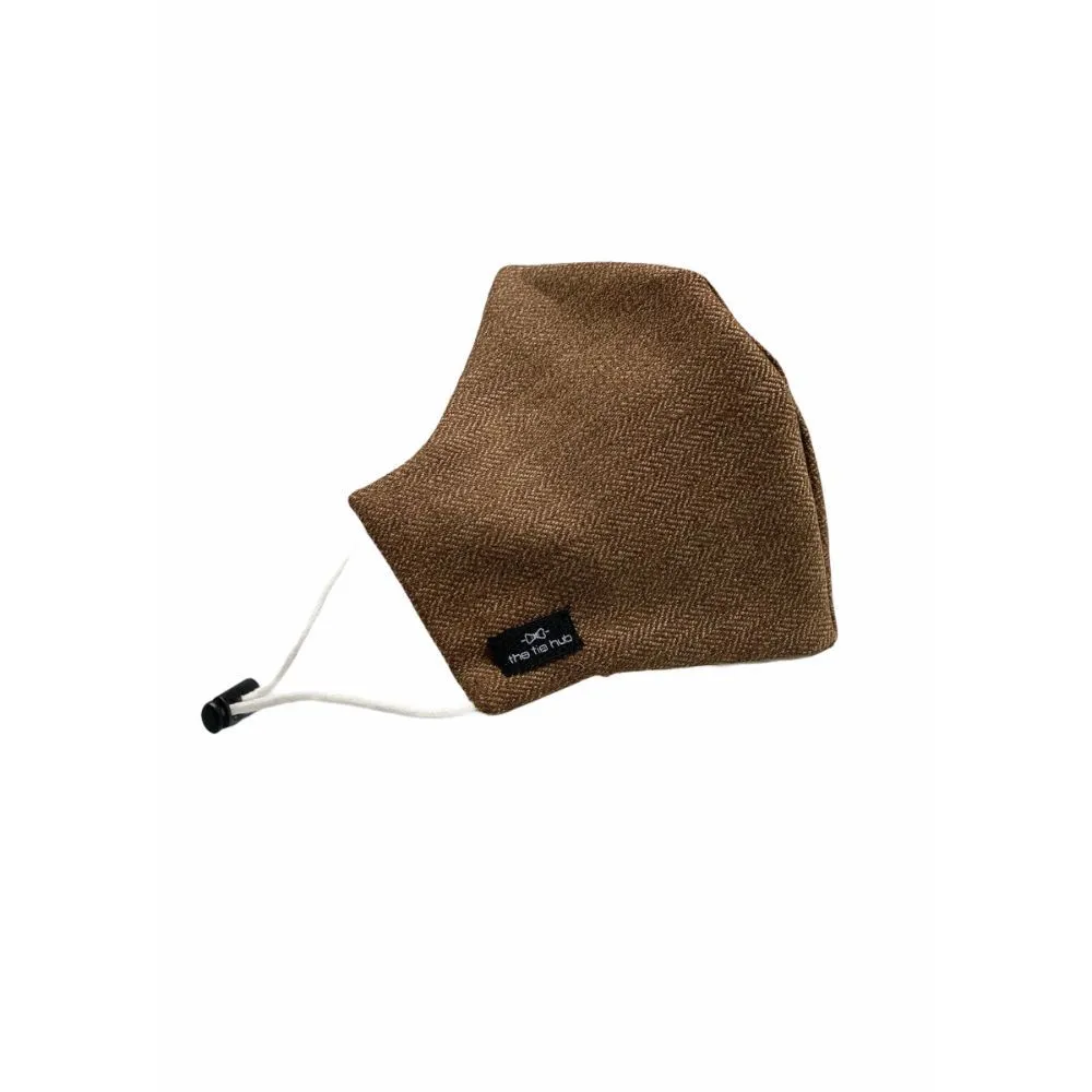 The Tie Hub Brown Haringborn Wool Mask