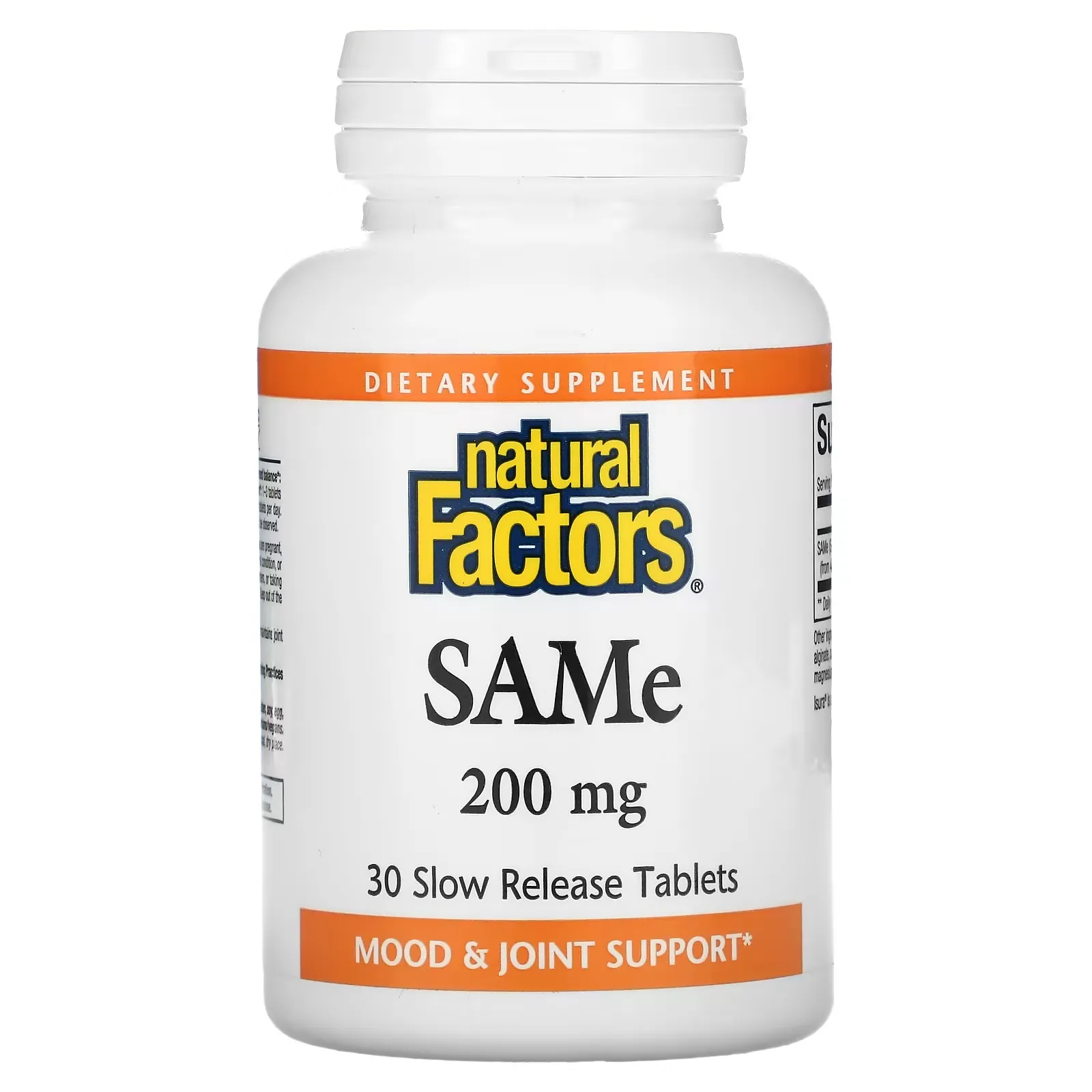 SAMe (Disulfate Tosylate), 200 mg, 30 Slow Release Tablets