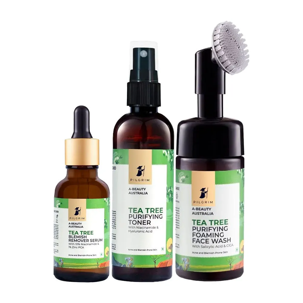 Pilgrim Tea Tree Blemish Remover Face Care Kit Combo