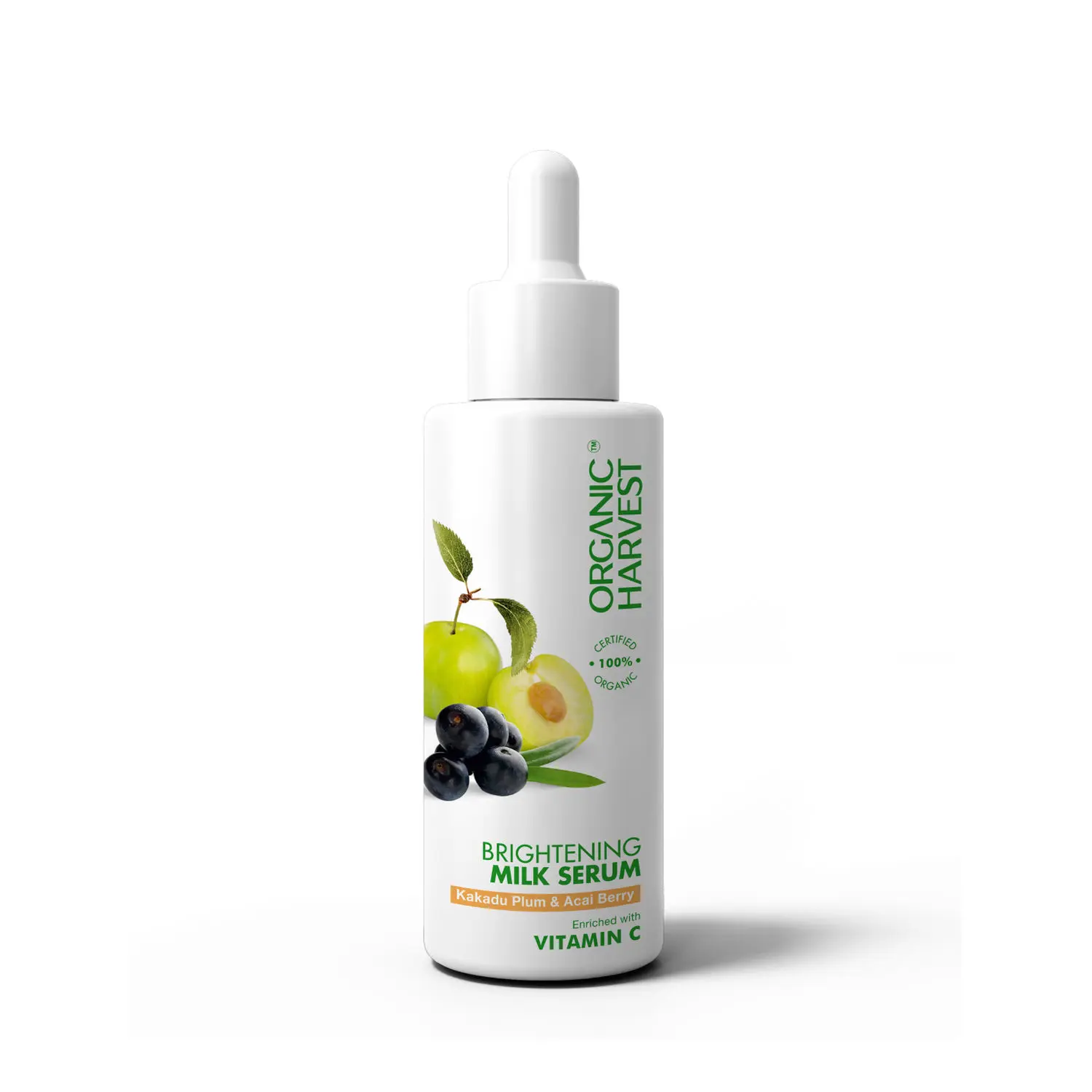 Organic Harvest Brightening Milk Serum: Kakadu Plum & Acai Berry | For Men & Women To Brightens Skin