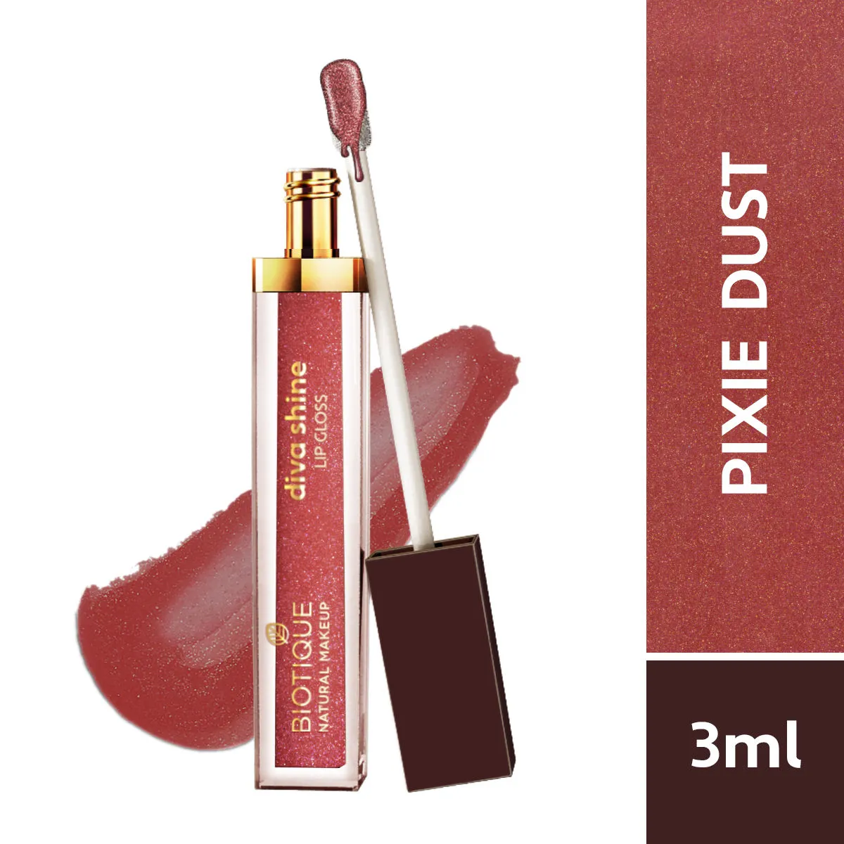 Biotique Natural Makeup Diva Shine Lip Gloss - Pixie Dust