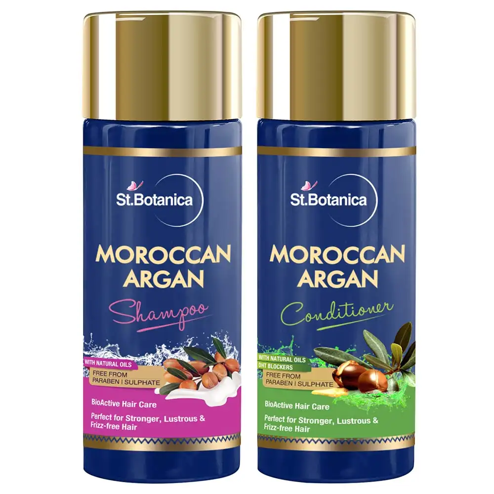 St.Botanica Hair Shampoo & Conditioner Combo Pack,  50 ml  Moroccan Argan