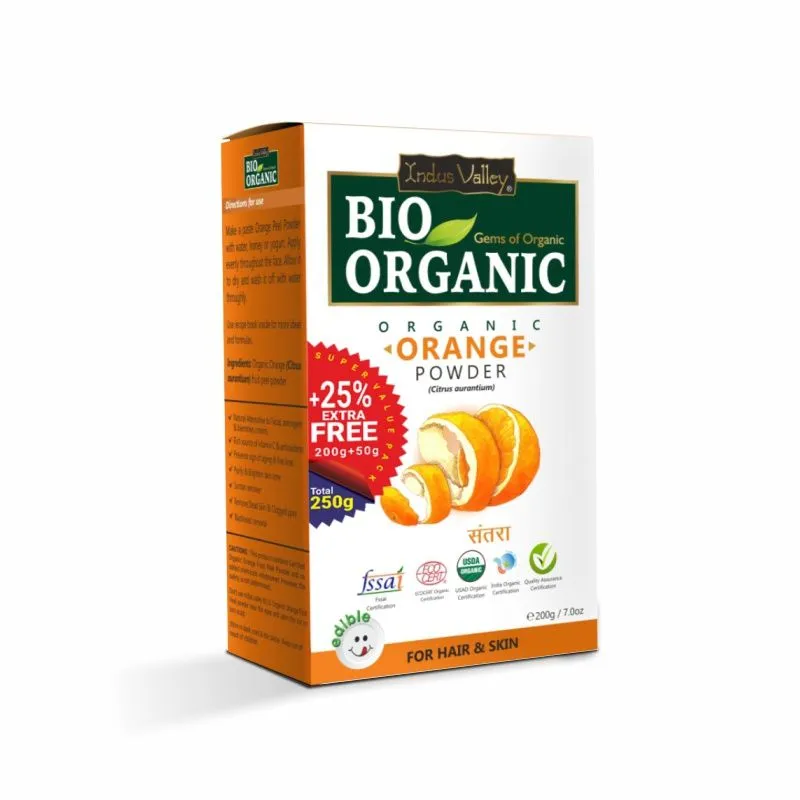 Indus Valley Bio Organic Orange Powder for Hair & Skin