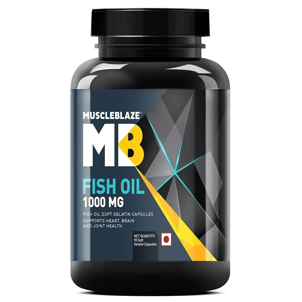 MuscleBlaze Fish Oil (1000 mg) OP,  90 softgels