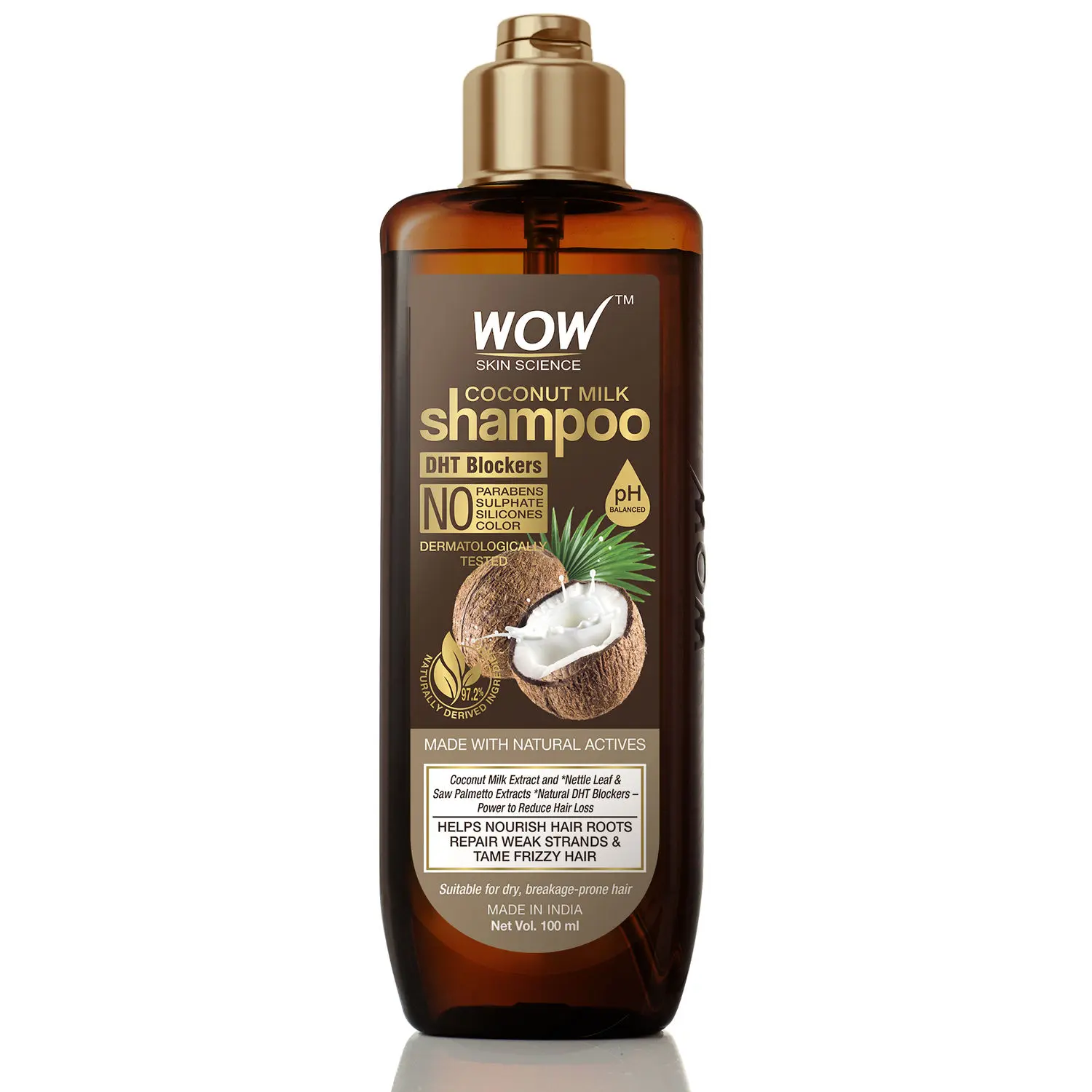 WOW Skin Science coconut milk shampoo 100 ml