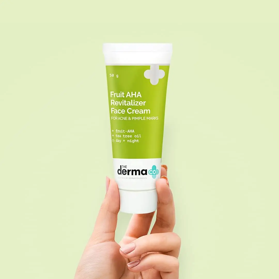 The Derma co. Fruit AHA Skin Revitalizer Face Cream for Acne & Pimple Marks