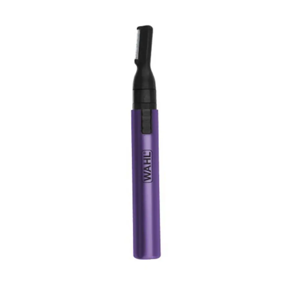 Wahl 05640-2224 Clean & Confident Cordless Trimmer for Women | Anodized Aluminium Body | 2 Position Eyebrow Guide | Purple