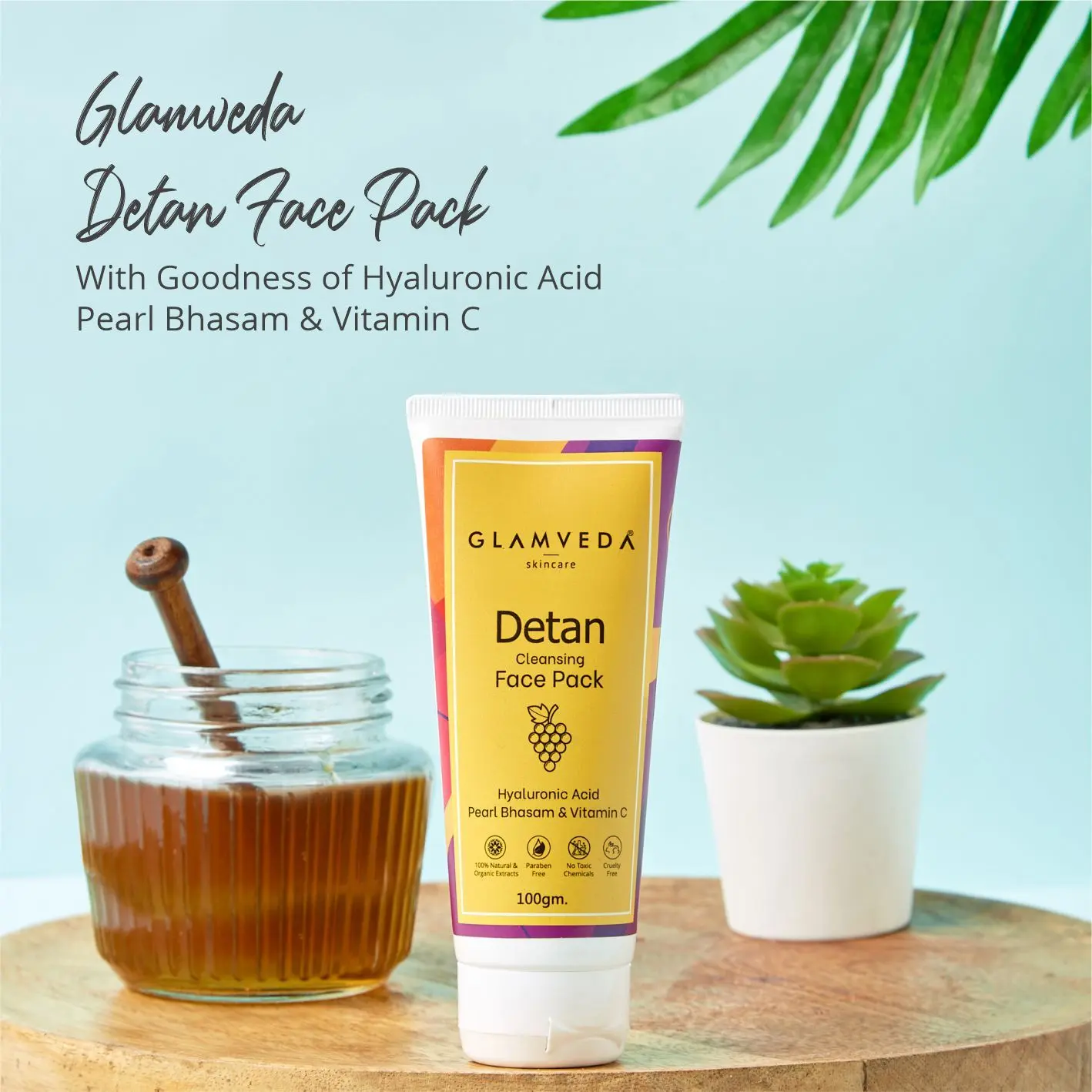 Glamveda detan Face PACK | 100 gm