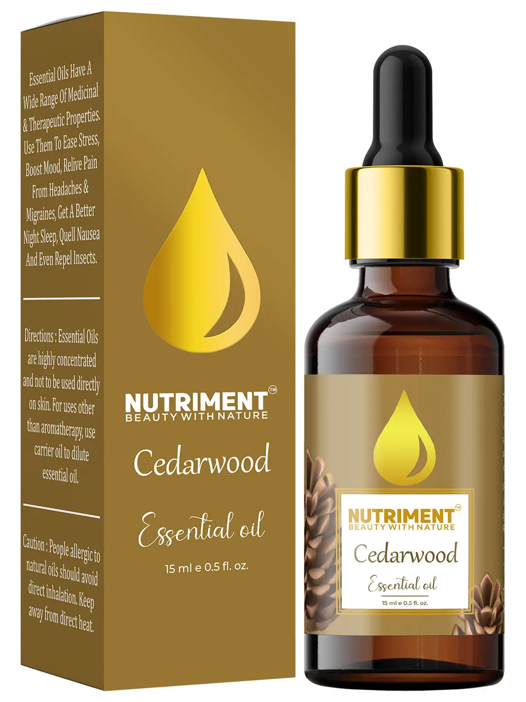 Nutriment Cedarwood Essential Oil, 15ml