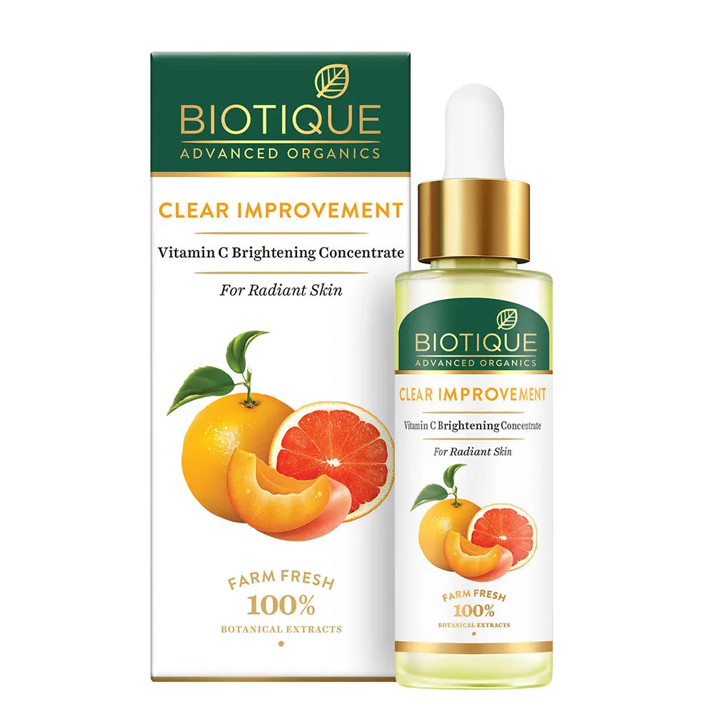 Biotique Advanced Organics Clear Improvement Vitamin C Brightening Concentrate (30 ml)