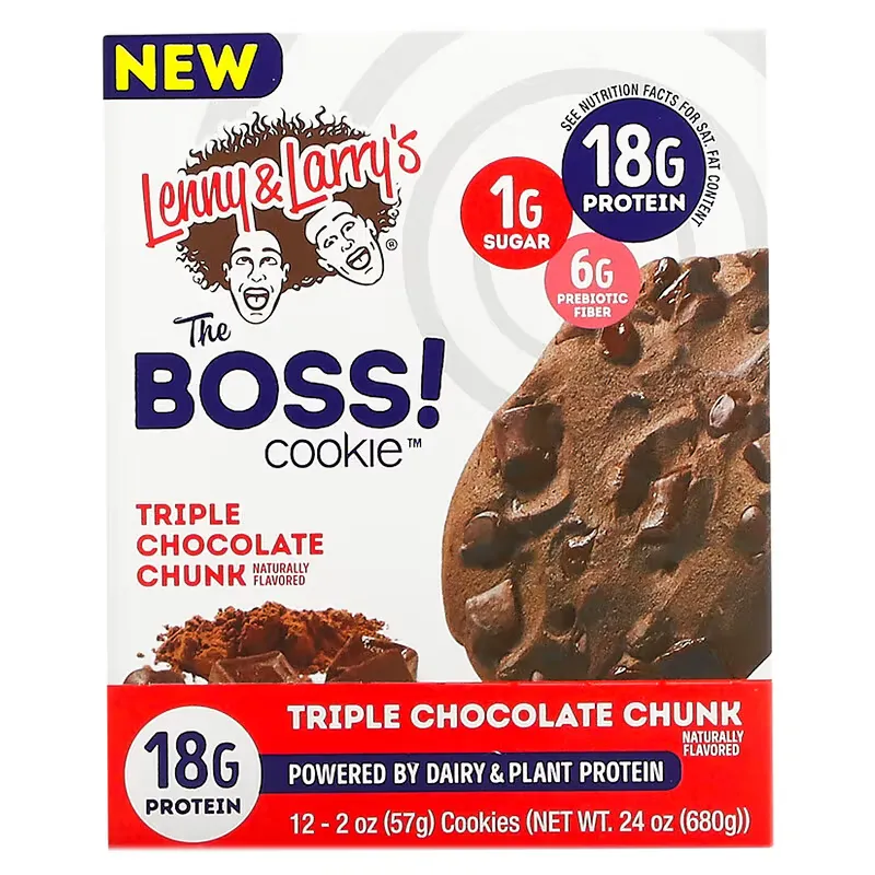 The BOSS Cookie, Triple Chocolate Chunk, 12 Cookies, 2 oz (57 g) Each