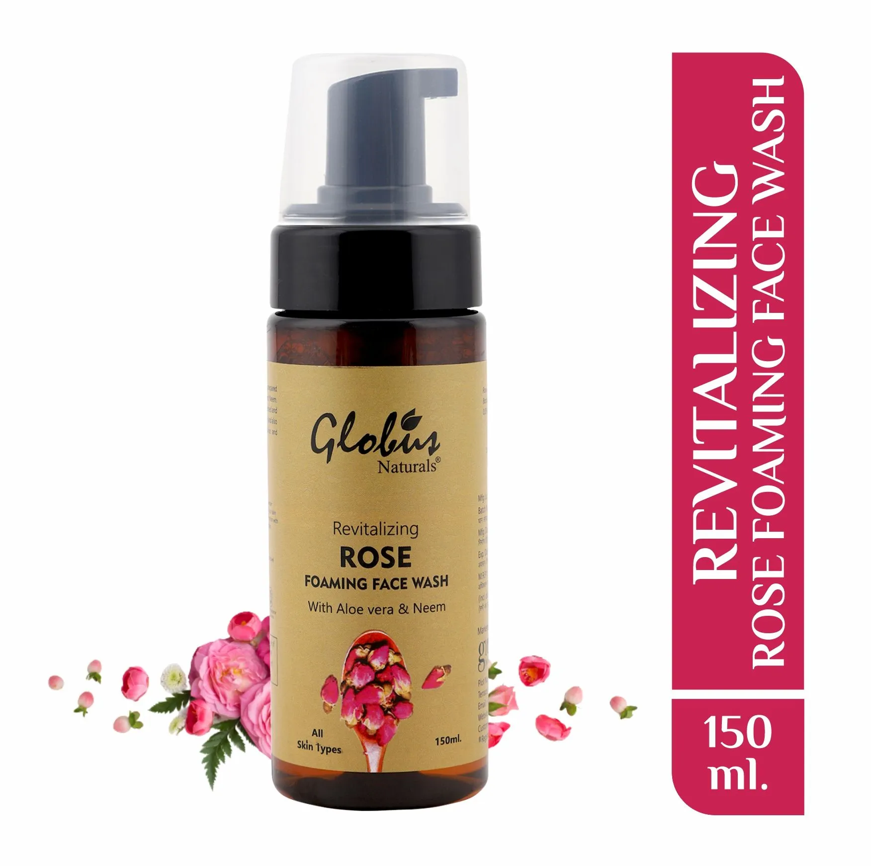 Globus Naturals Rose Revitalizing Face Wash