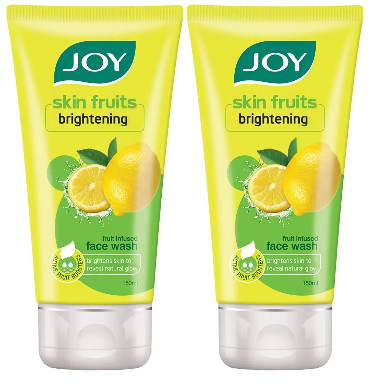 Joy Skin Fruits Lemon Brightening Face Wash, For Oily Skin ( Pack of 2X150ml )