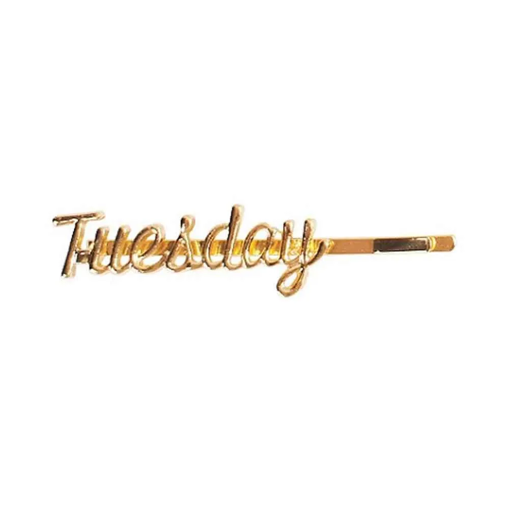 Ferosh Tuesday Alloy Golden Hair Pin