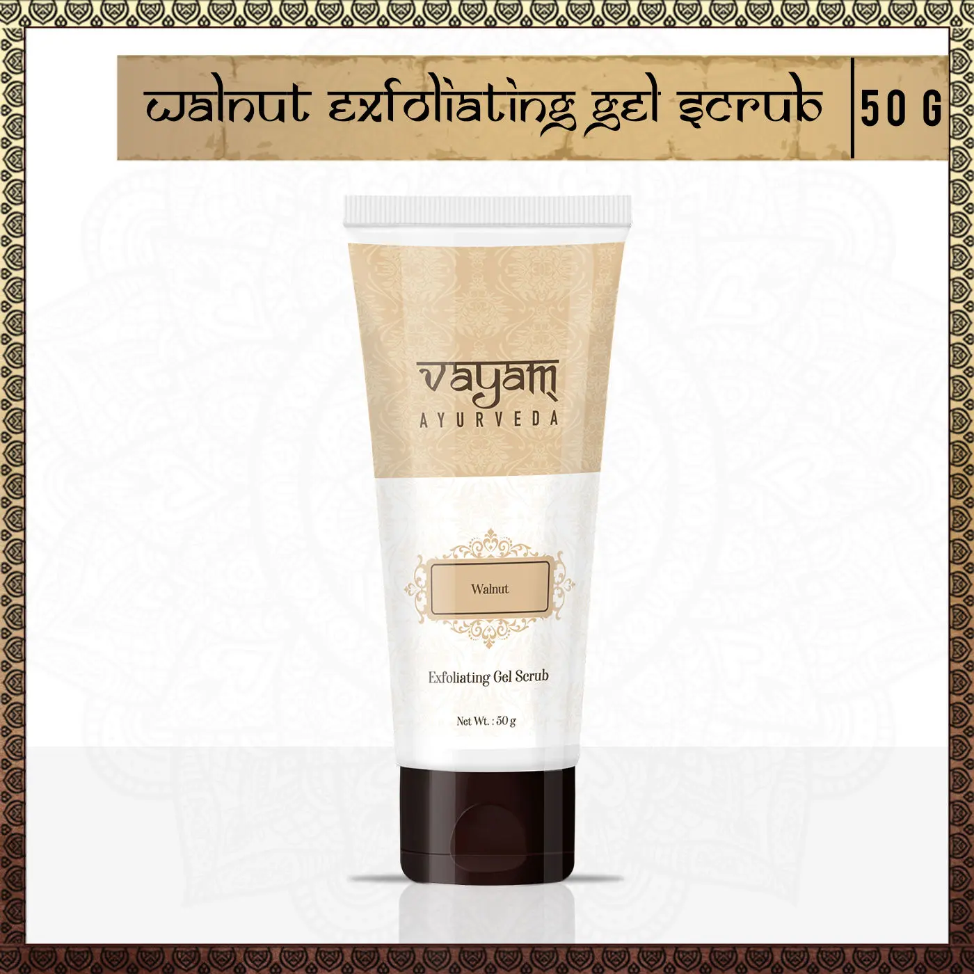 Vayam Ayurveda Walnut Exfoliating Gel Scrub (50 g)