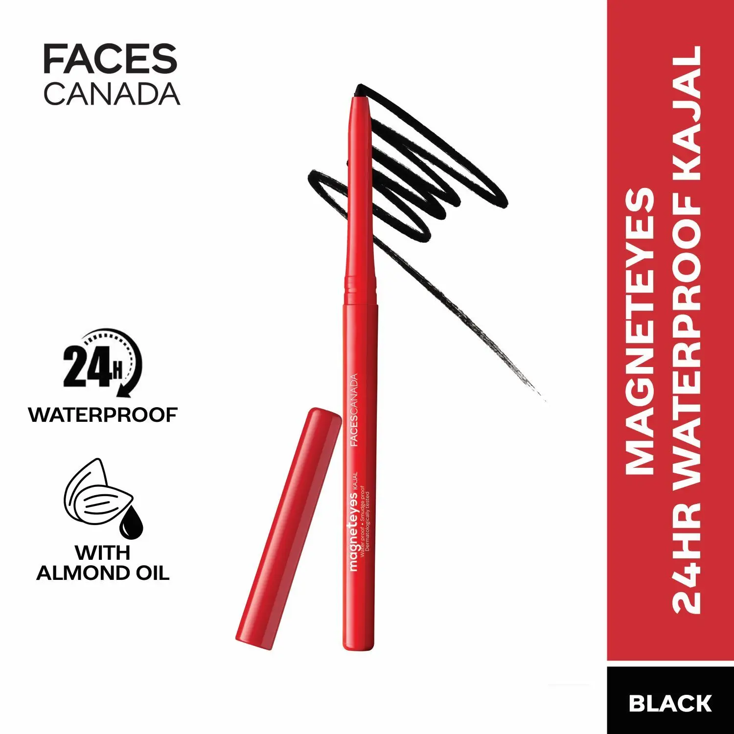 Faces Canada Magneteyes Kajal with Almond Oil Single pack