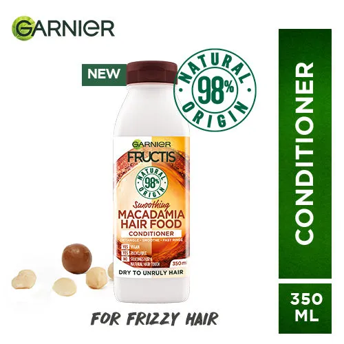 Garnier Fructis Hair Food - Smoothing Macadamia Conditioner For Dry Unruly Hair