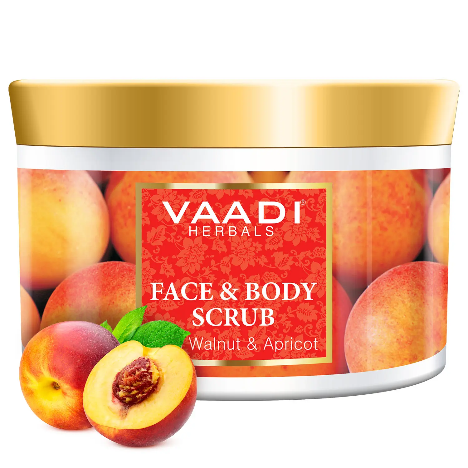 Vaadi Herbals Face And Body Scrub With Walnut And Apricot (500 g)