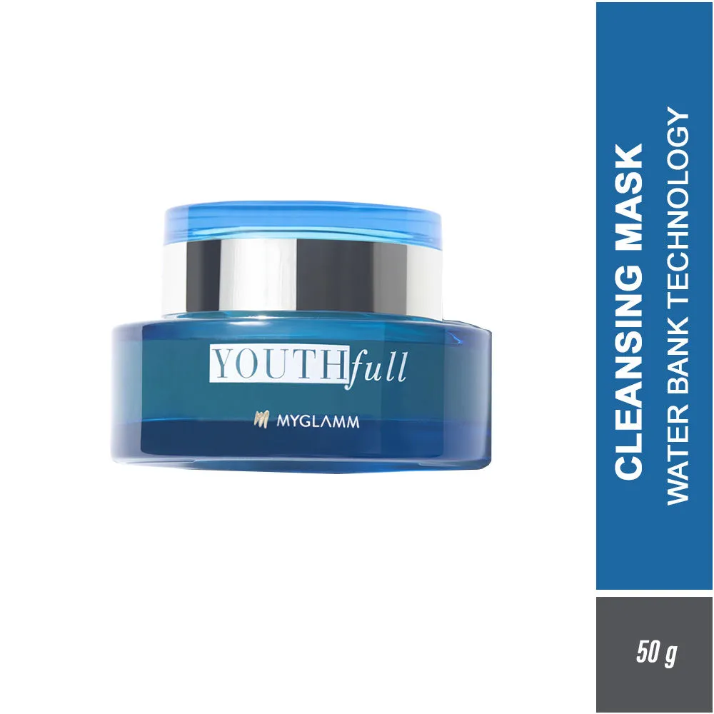 MyGlamm YOUTHfull- Hydrating Cleansing Mask With Water Bank Technology