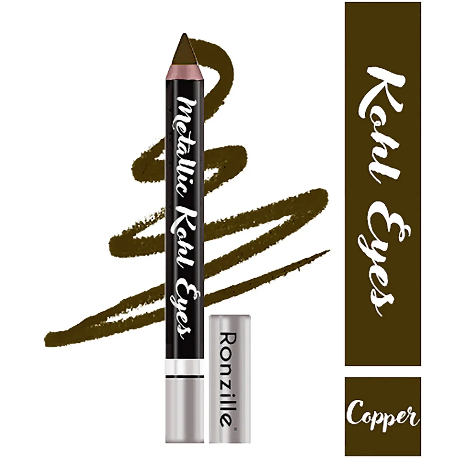 Ronzille Kohl Eye Kajal Eyeliner Eyeshadow Pencil Copper