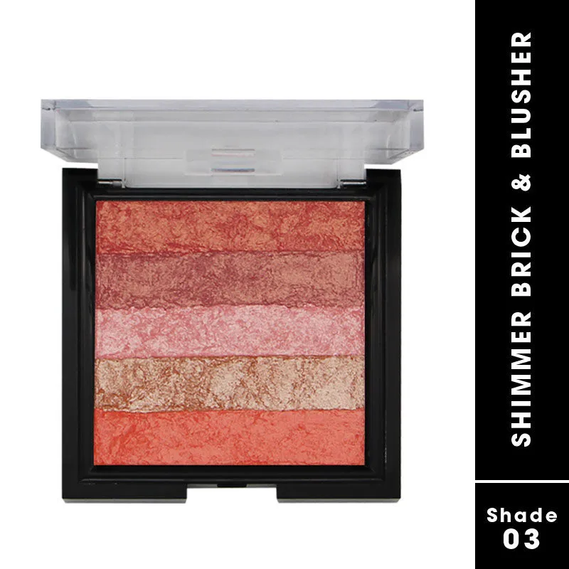 FASHION COLOUR Shimmer Brick And Blusher - 03