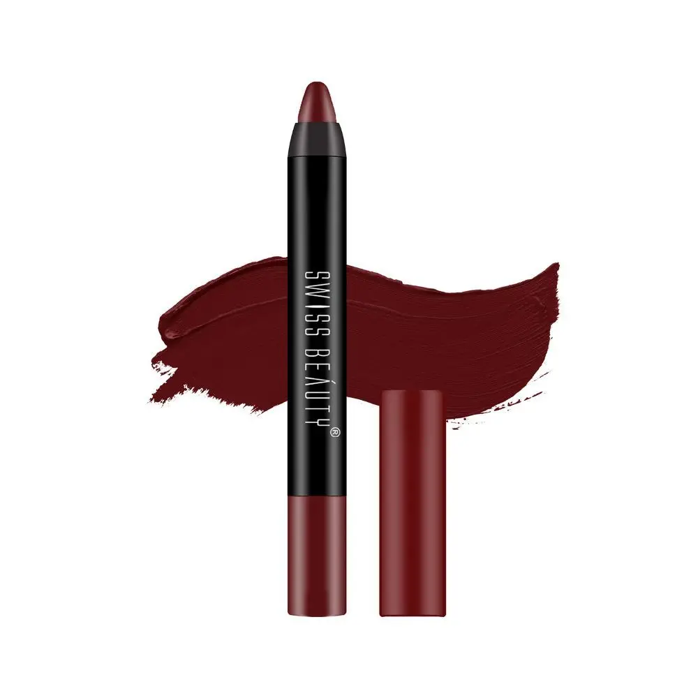 Swiss Beauty Stay on Matte Crayon Lipstick SB-214-15 (Crayon) 3.5g