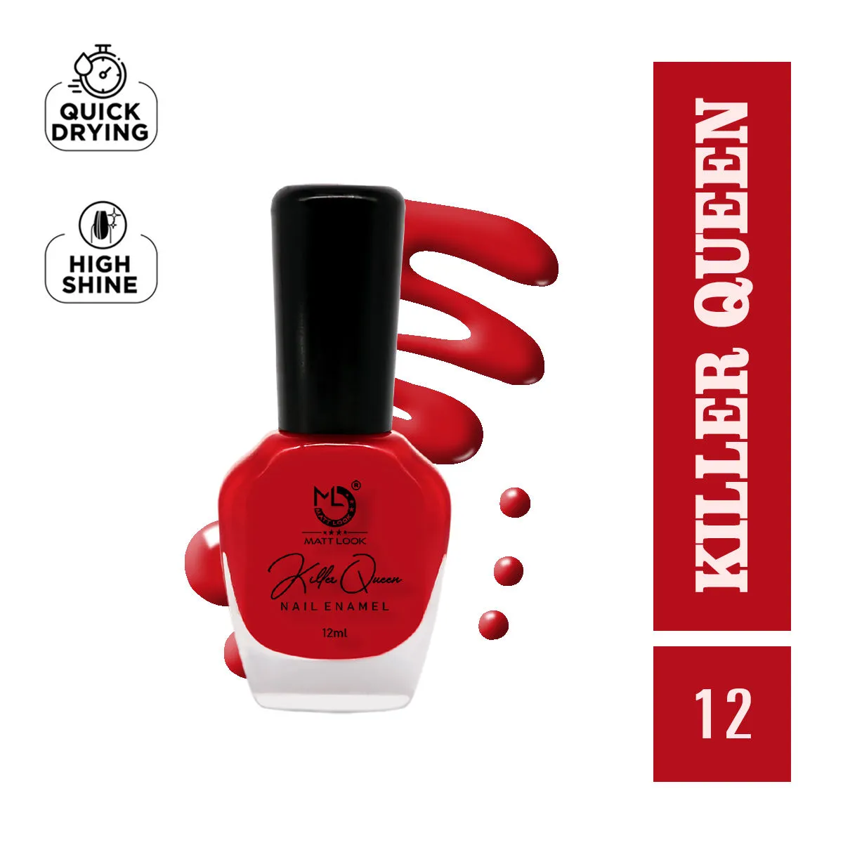 Matt look Killer Queen Nail Enamel - Shade-12