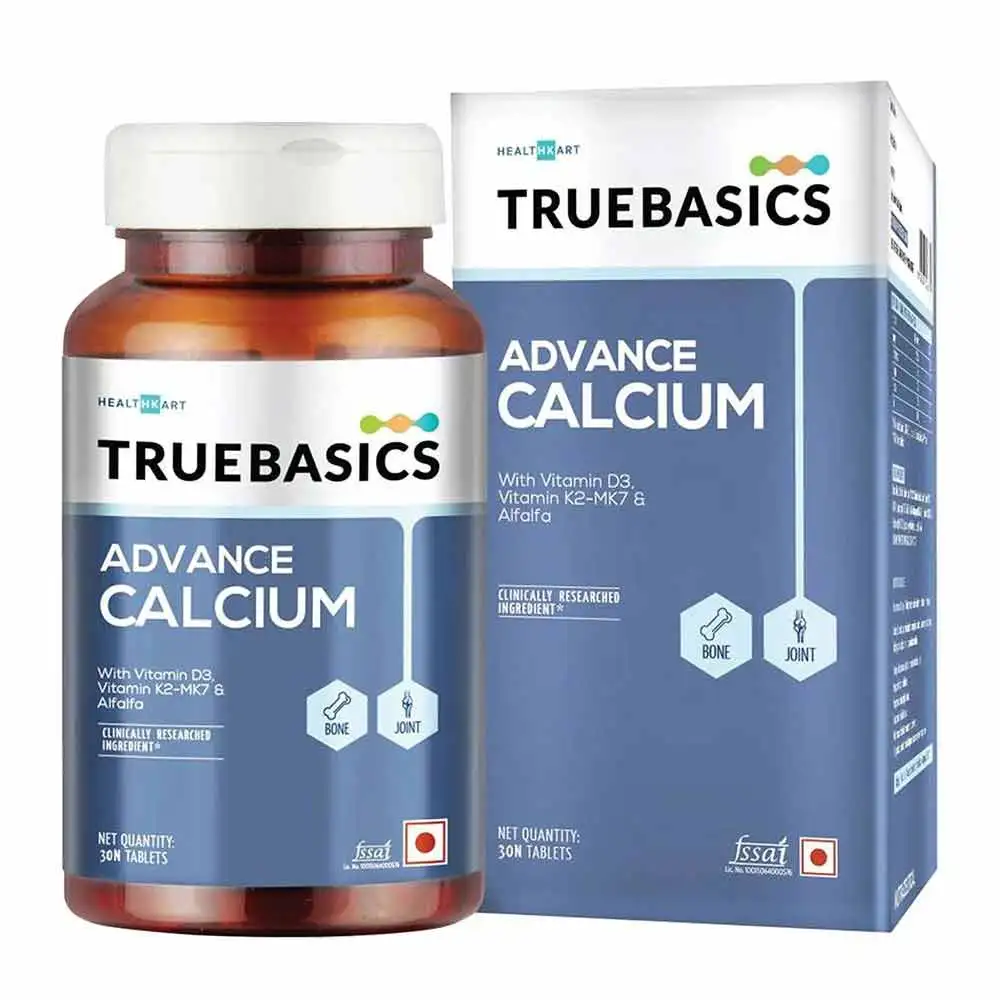 TrueBasics Advance Calcium Vitamin D3 & K2MK7 OP,  30 tablet(s)  Unflavoured