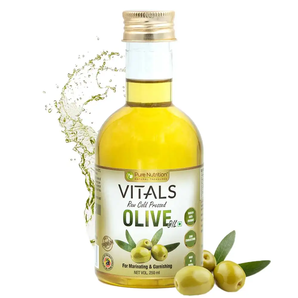 Pure Nutrition Vitals Raw Cold Pressed Olive Oil,  0.250 L