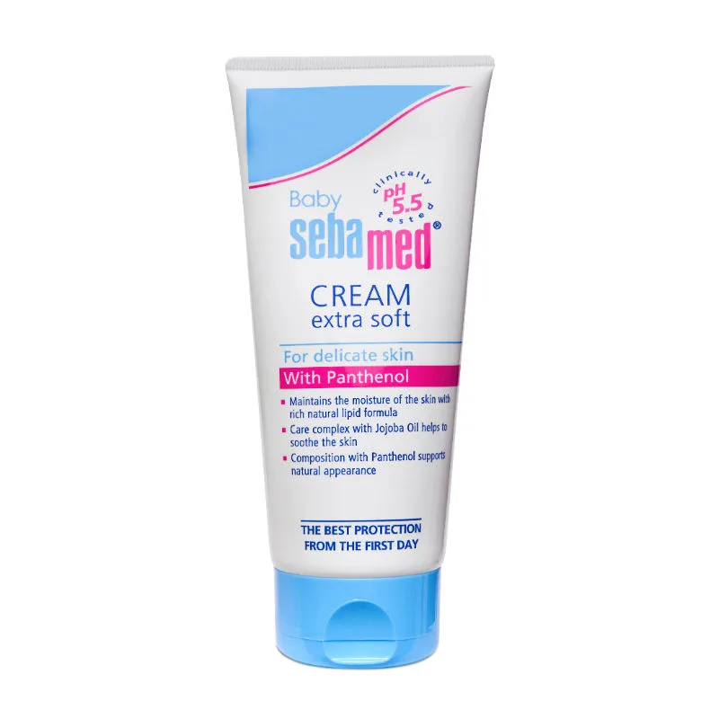 Sebamed Baby Cream Extra Soft, PH 5.5, Panthenol And Jojoba Oil, Clinically Tested, ECARF Approved