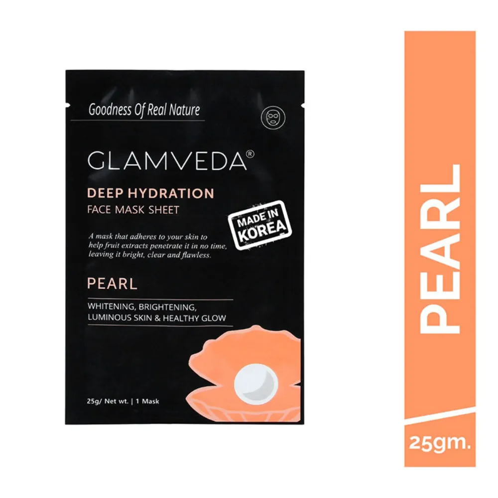 Glamveda Pearl Whitening & Brightening Face Mask Sheet