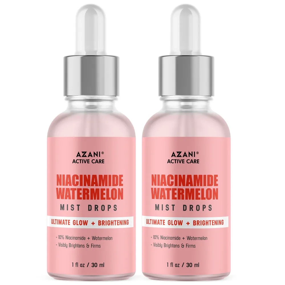 Azani Active Care Niacinamide Watermelon Mist Drops - Pack of 2