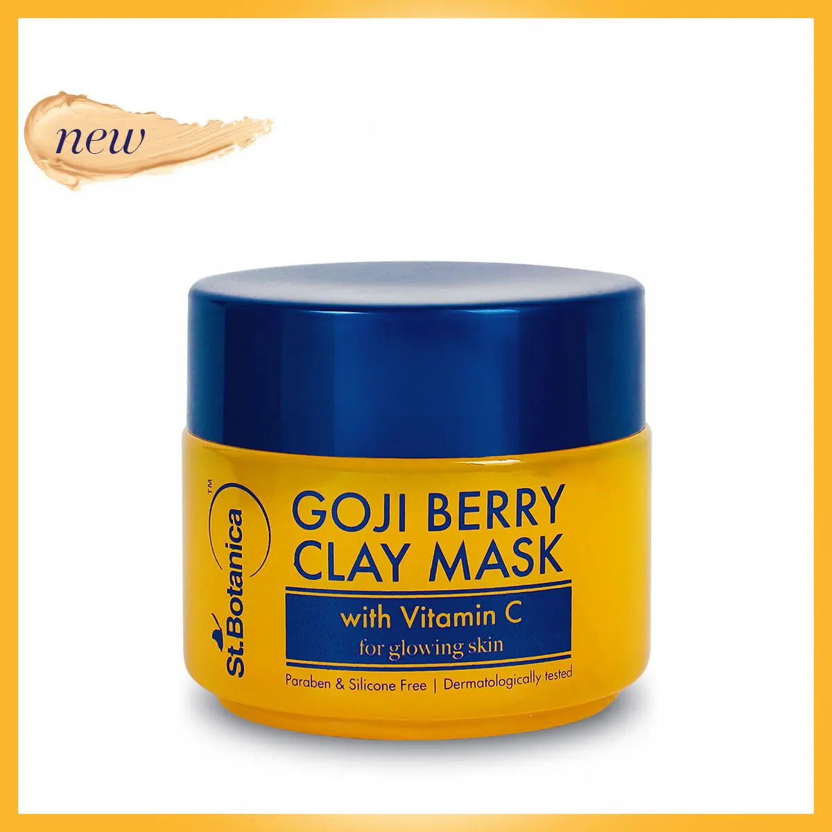 St.Botanica Goji Berry Clay Mask, 100gm | Infused with Goji Berry, Vitamin C & Dragonfruit