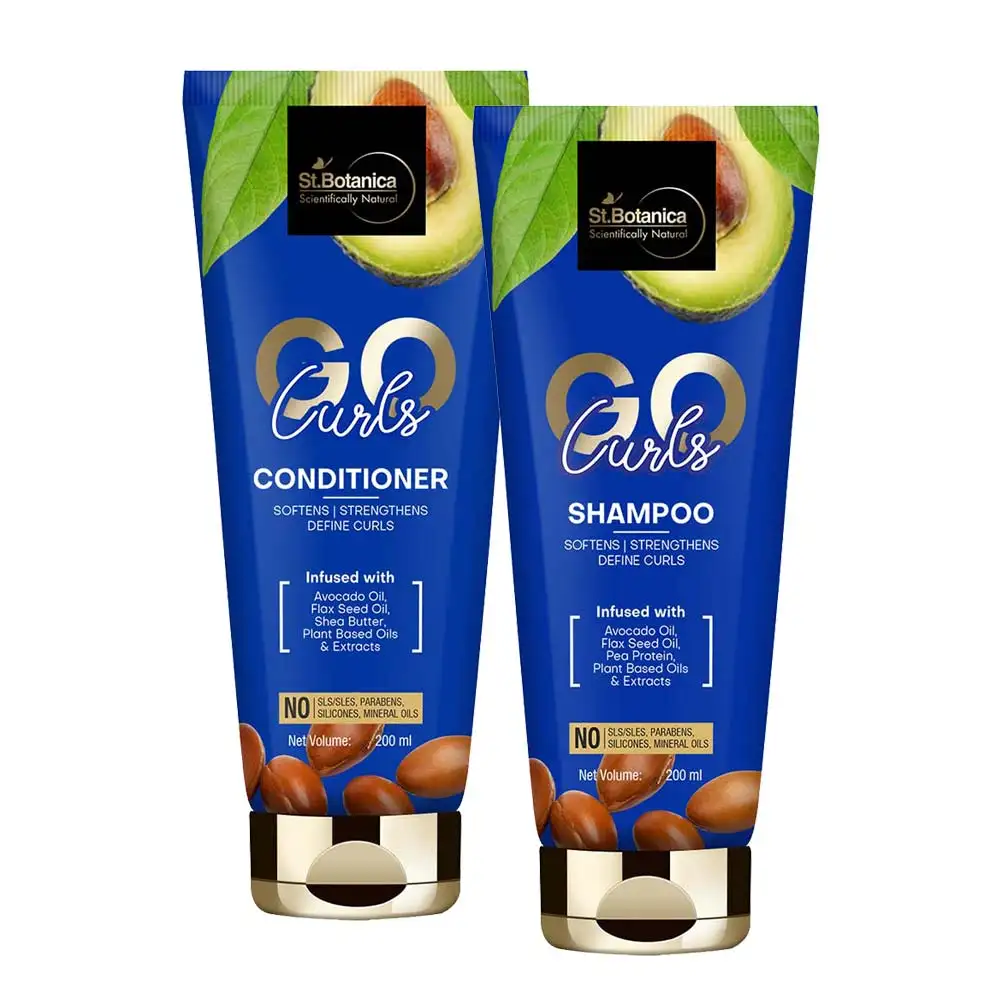 St.Botanica Go Curl Shampoo + Conditioner,  2 Piece(s)/Pack  200 ml Each