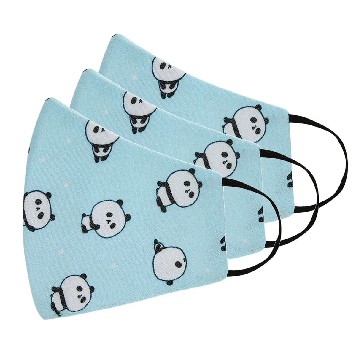 Tossido 2-7 Yrs. KIDS 3 Ply Premium Cotton Printed Masks Pack of 3 - Blue